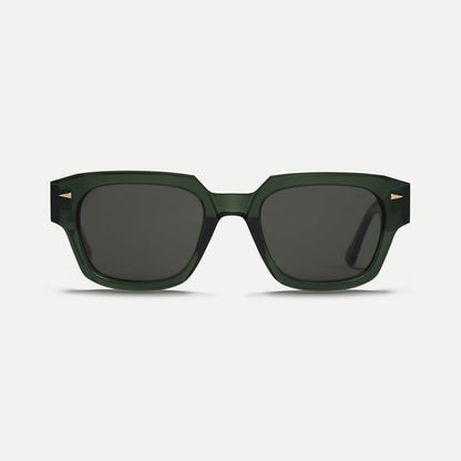 AHLEM Rivoli — Sunglasses — Dark Green/Grey — front view