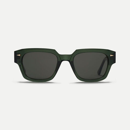 AHLEM Rivoli — Sunglasses — Dark Green/Grey — front view