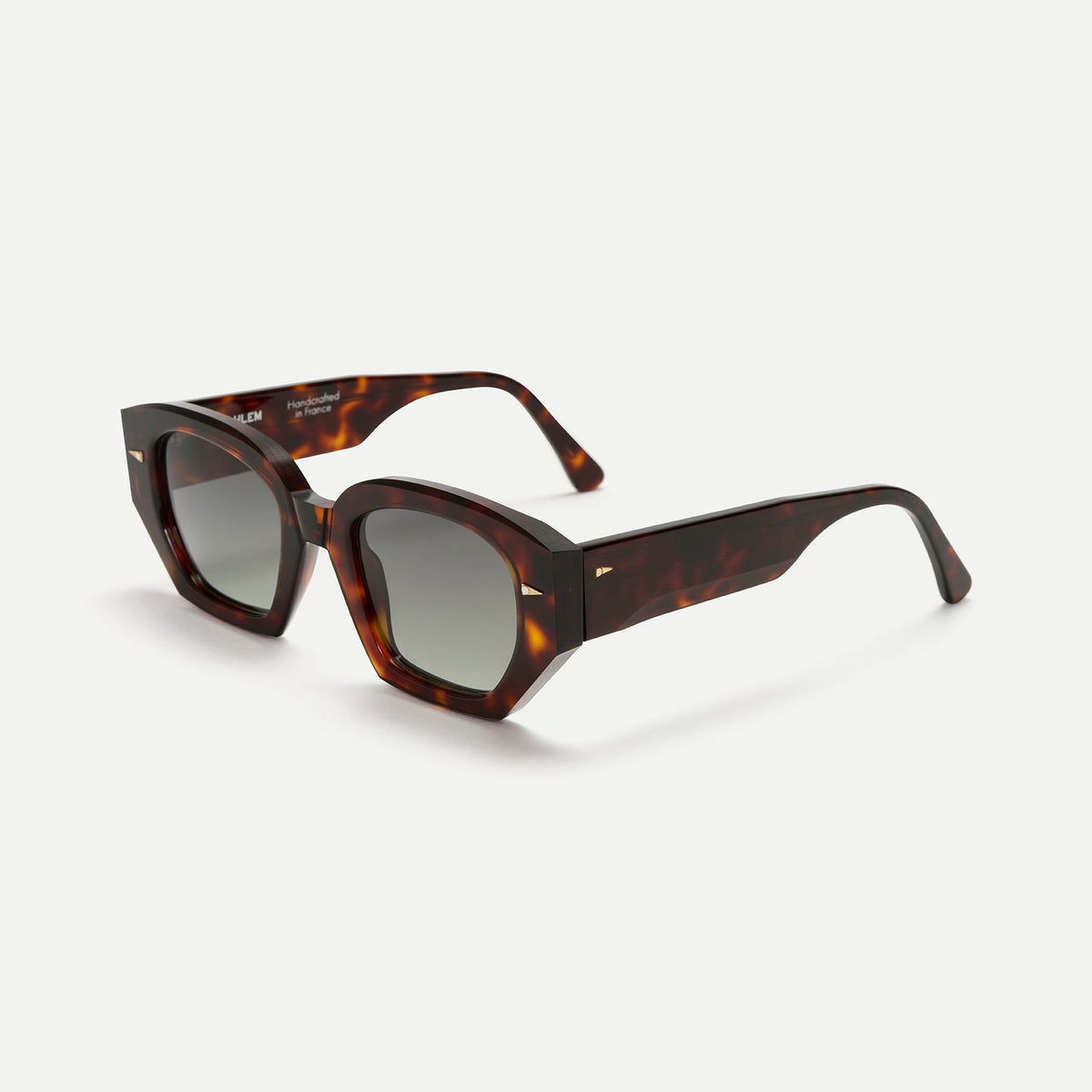 AHLEM Constantine — Sunglasses — Light Turtle/Green Gradient — detail view 1