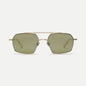 AHLEM Haussmann — Sunglasses — Grey Gold/Khaki Light — front view