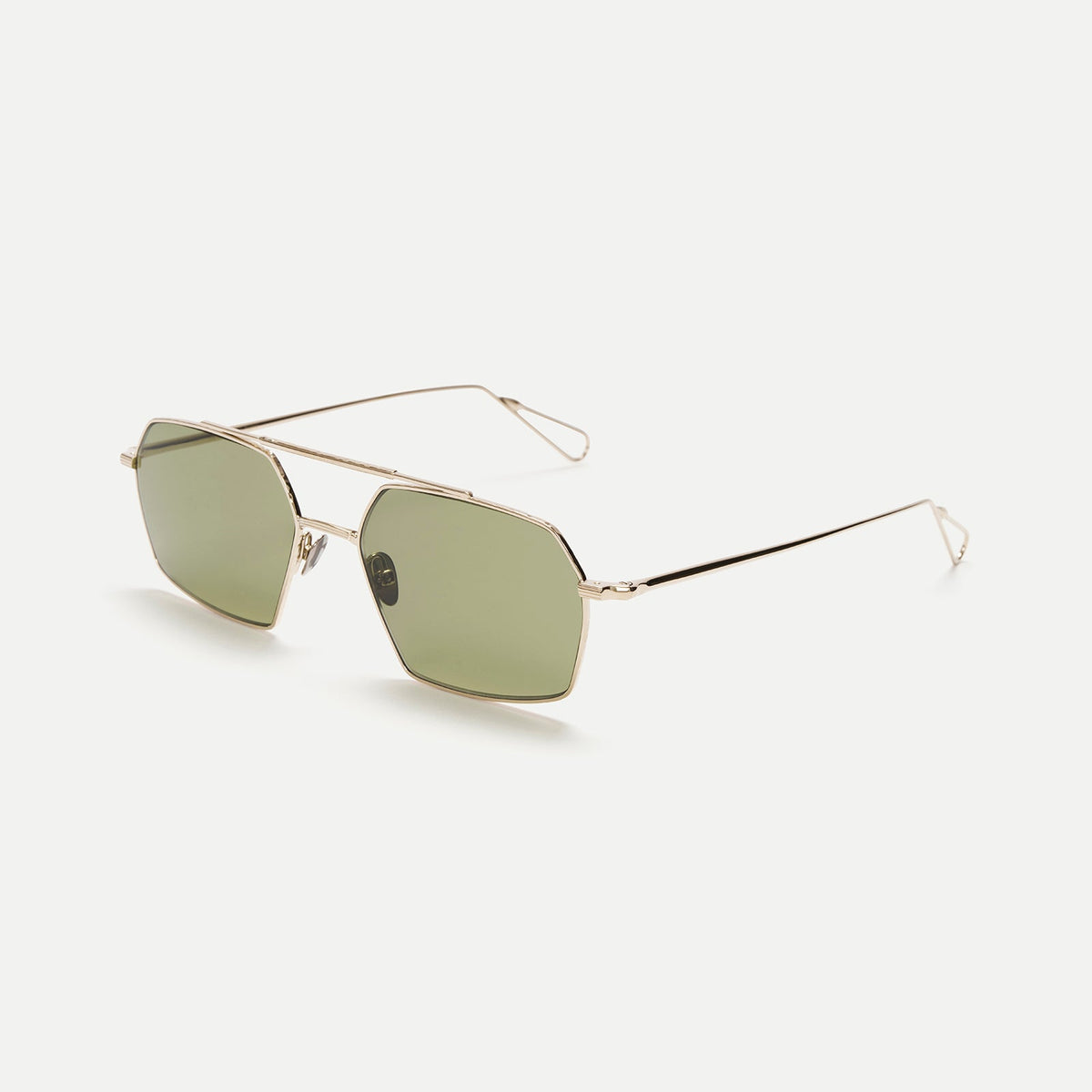AHLEM Haussmann — Sunglasses — Grey Gold/Khaki Light — detail view 1