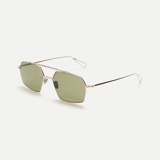 AHLEM Haussmann — Sunglasses — Grey Gold/Khaki Light — detail view 1