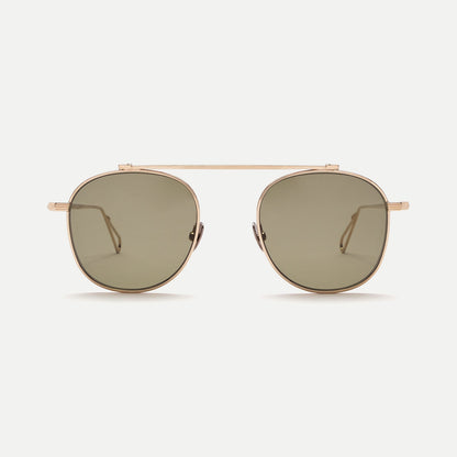 AHLEM Belleville — Sunglasses — Grey Gold/Khaki Light — front view
