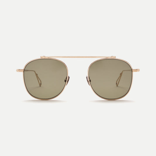 AHLEM Belleville — Sunglasses — Grey Gold/Khaki Light — front view
