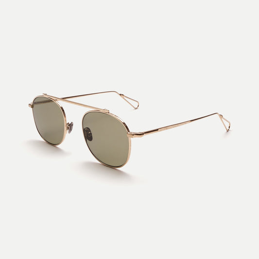 AHLEM Belleville — Sunglasses — Grey Gold/Khaki Light — detail view 1