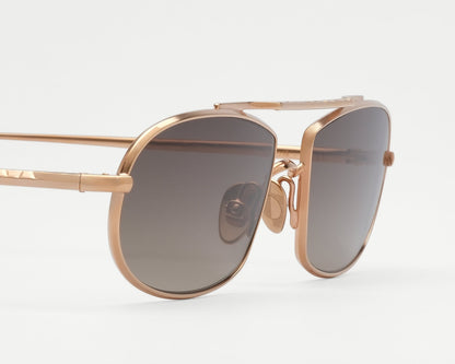 AHLEM Guerin — Sunglasses — Peony Gold/Rain Gradient — detail view 2