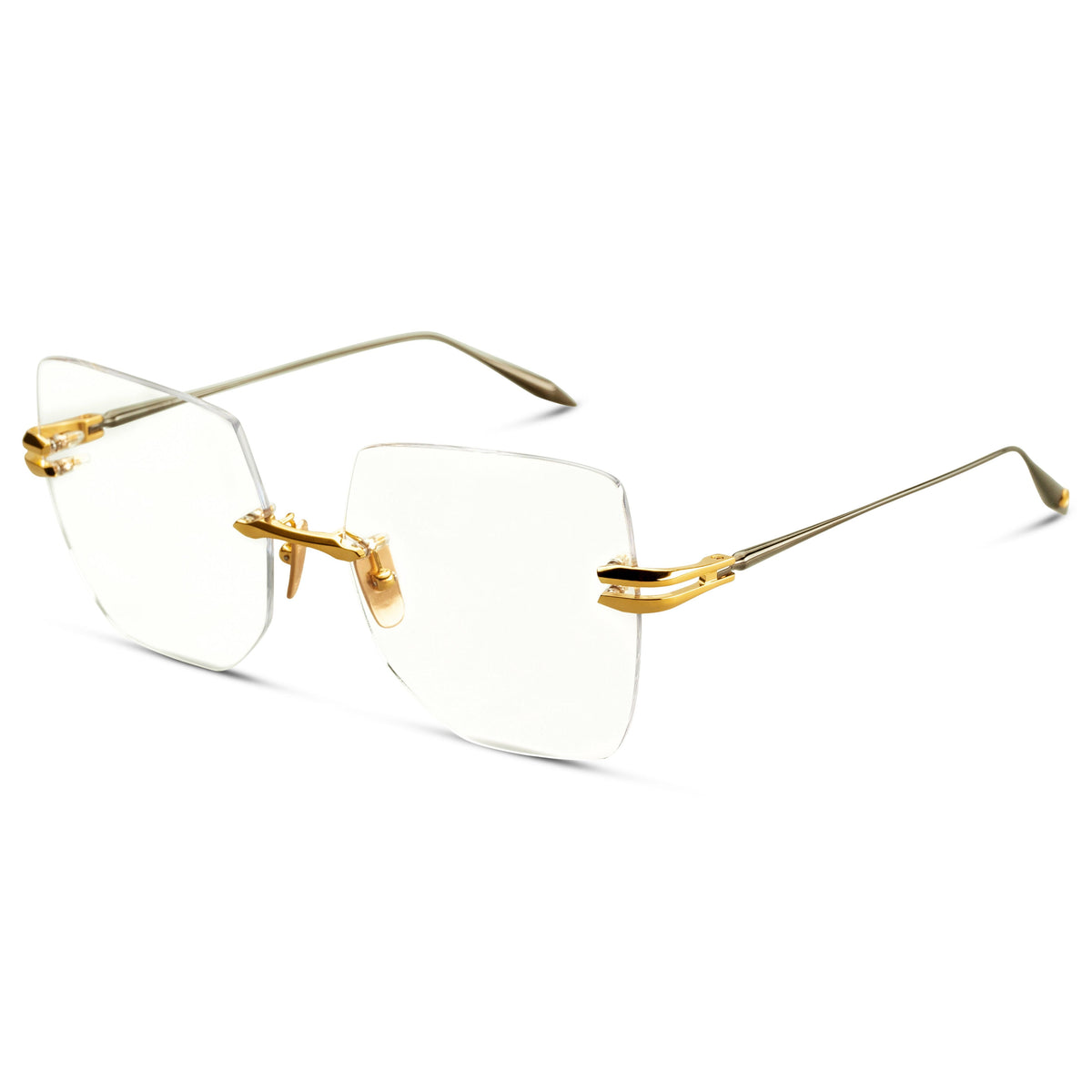 DITA EMBRA Optical DTX155-A-01 in Yellow Gold - Black Rhodium, angled view