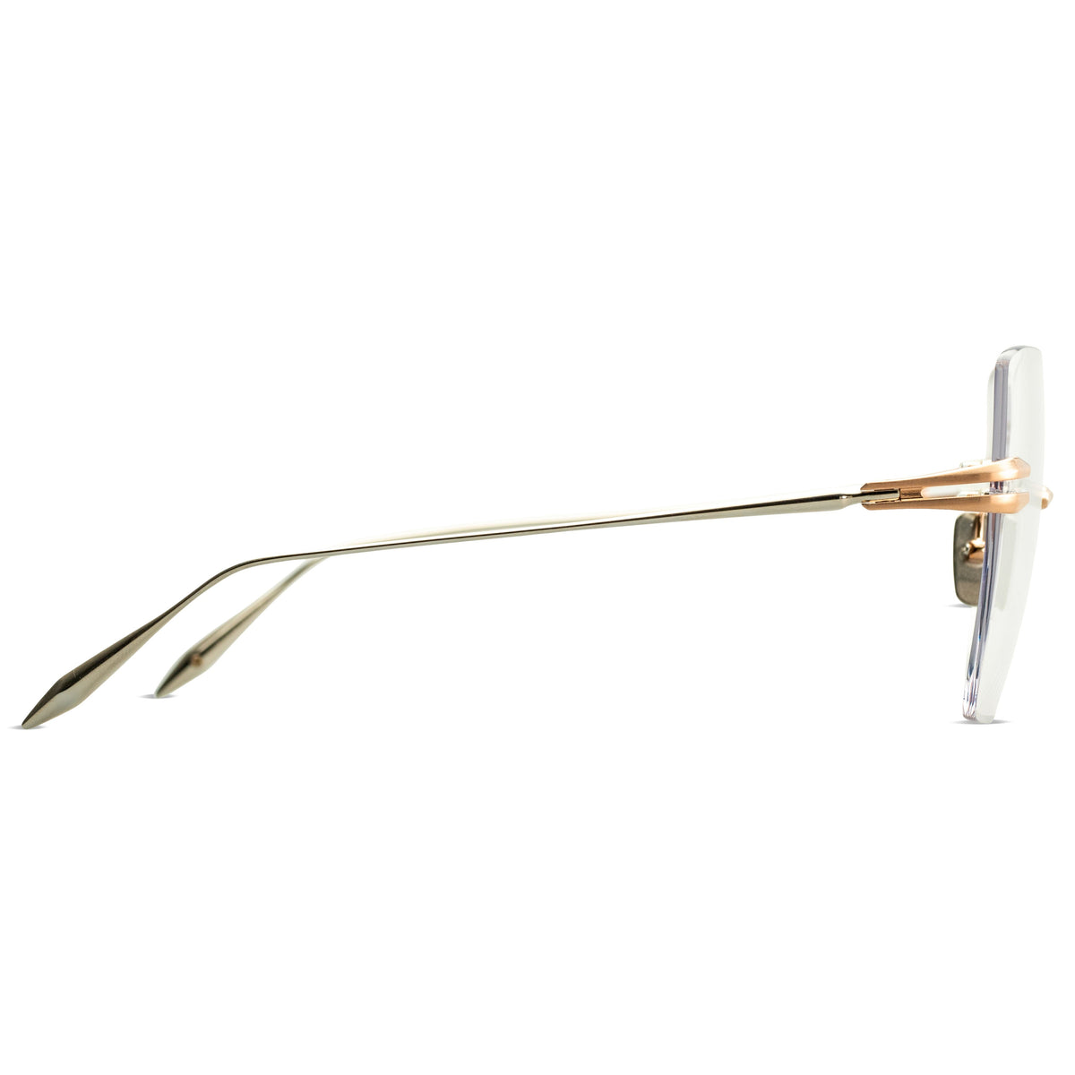 DITA EMBRA Optical DTX155-A-02 in Brushed Rose Gold - Silver, side view