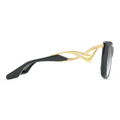 Icelus // Black - Yellow Gold w/ Clear