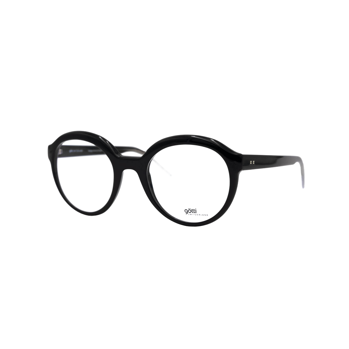 Götti Moon BLK black optical frame, three-quarter view