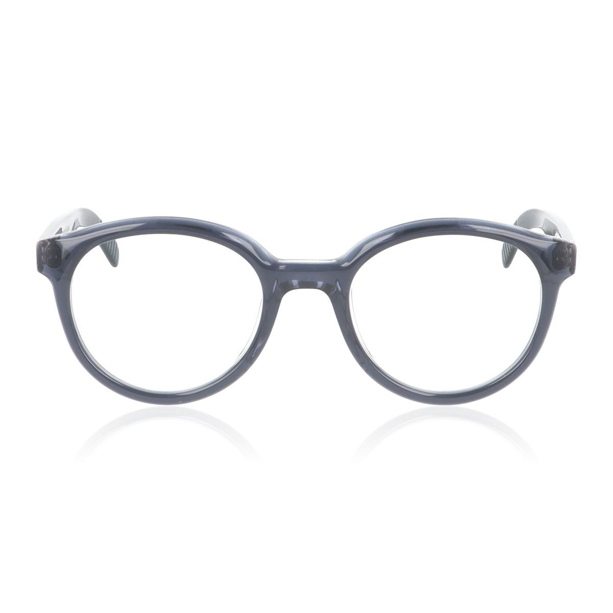 Götti Hares DTG transparent dark gray optical frame, front view