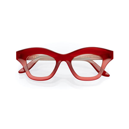 Tessa Petit - Color Red Orange / Clear lenses