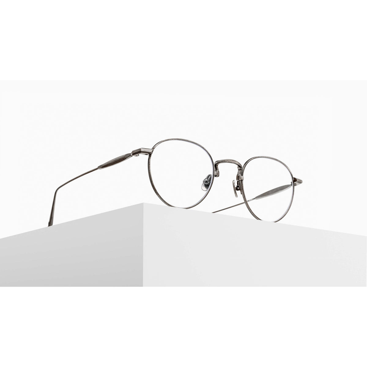 Matsuda M3165 — Antique Silver — angled view