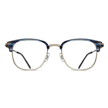 M2036 - Blue Demi - Brushed Gold Clear Lens 50-19-145