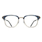 M2036 - Blue Demi - Brushed Gold Clear Lens 50-19-145