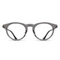 Matsuda M2058 Grey Crystal round japanese acetate eyeglasses, front view