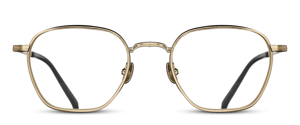 Matsuda M3101 Eyeglasses - Brushed Gold / Matte Black