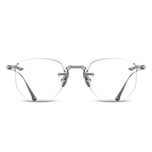 M3104-A Palladium White Geometric Clear Lens 46-22-145