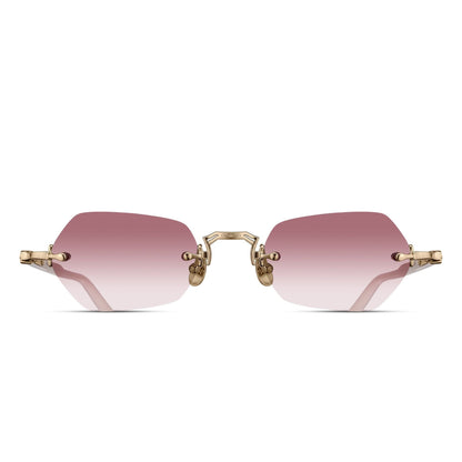 Matsuda M5011 — Brushed Gold - Milk White