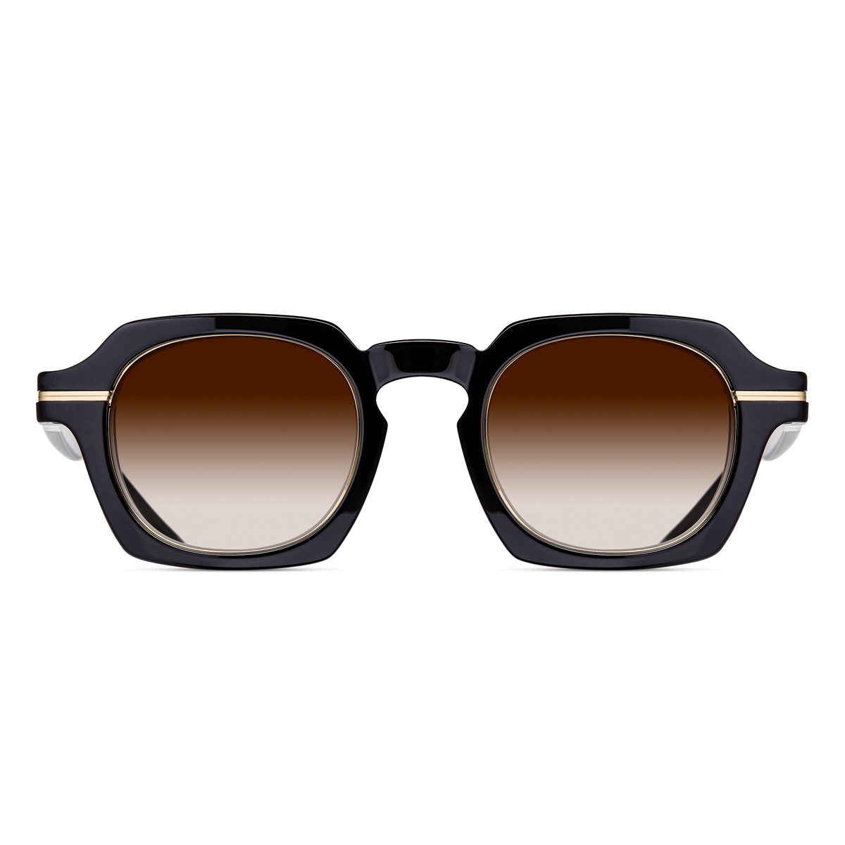 Matsuda M2055 Sunglasses - Black / Brushed Gold