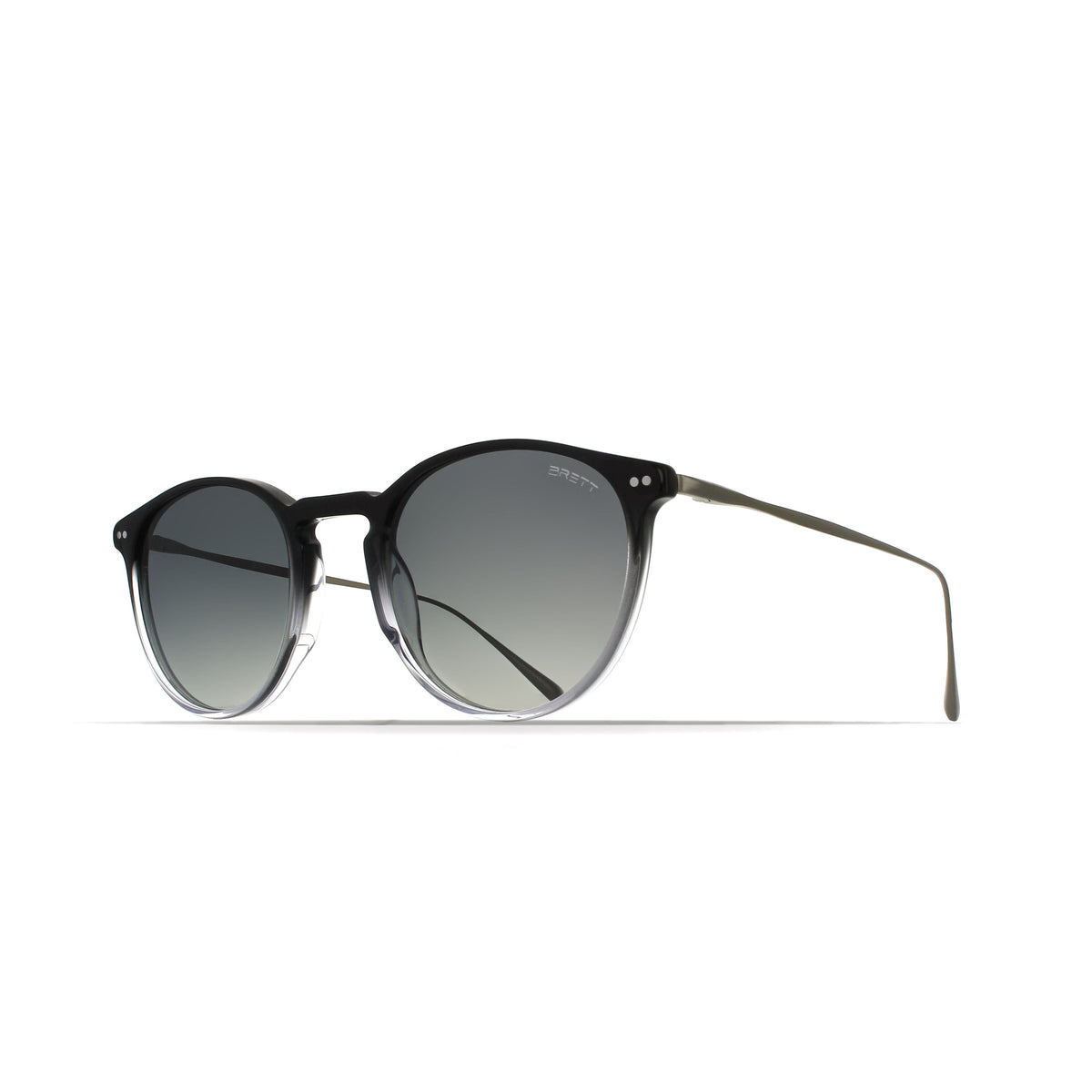 BRETT BIG MILES SUN C33 - Black/Silver - three-quarter view