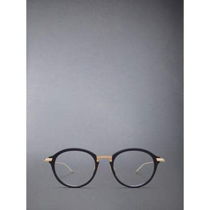 Round Eyeglasses - Acetate / Titanium - Black / Gold - UEO011A-G0003-410