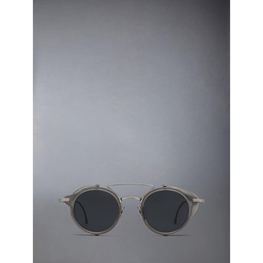 Round Sunglasses W/Side Shields - Acetate / Titanium - UES804A-G0003-068