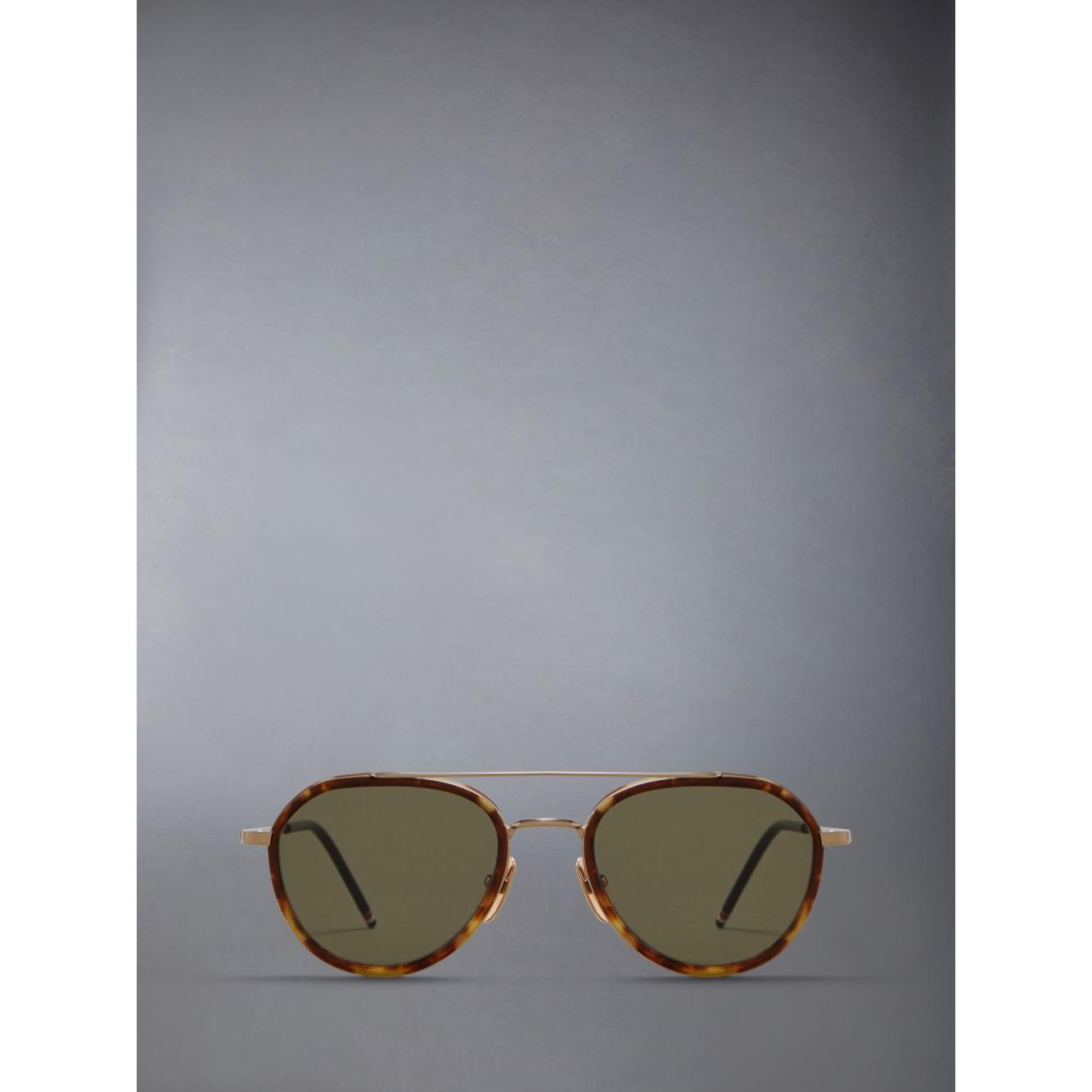 Aviator Sunglasses In Acetate And Titanium - Ues801a-G0003-215