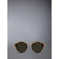 Round Sunglasses W/Side Shields - Acetate / Titanium - UES804A-G0003-215