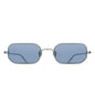 M3163 / Brushed Silver - Cobalt Blue — front view