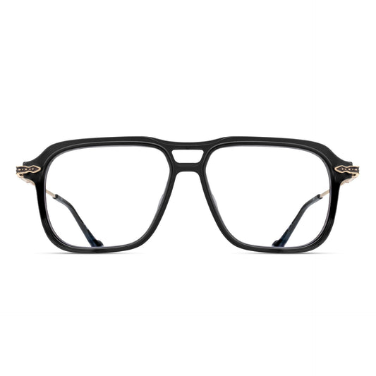 M2062 Matte Black – Brushed Gold — front view