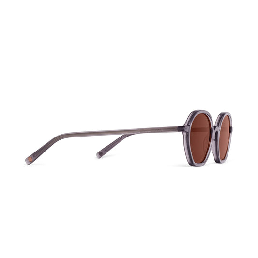 Morgenthal Frederics Carver Sun 882 Smoke - Brown — side view