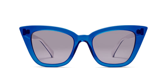 Morgenthal Frederics Oscar De la Renta - Nicole Sun 900 Blue White — front view