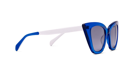 Morgenthal Frederics Oscar De la Renta - Nicole Sun 900 Blue White — side view