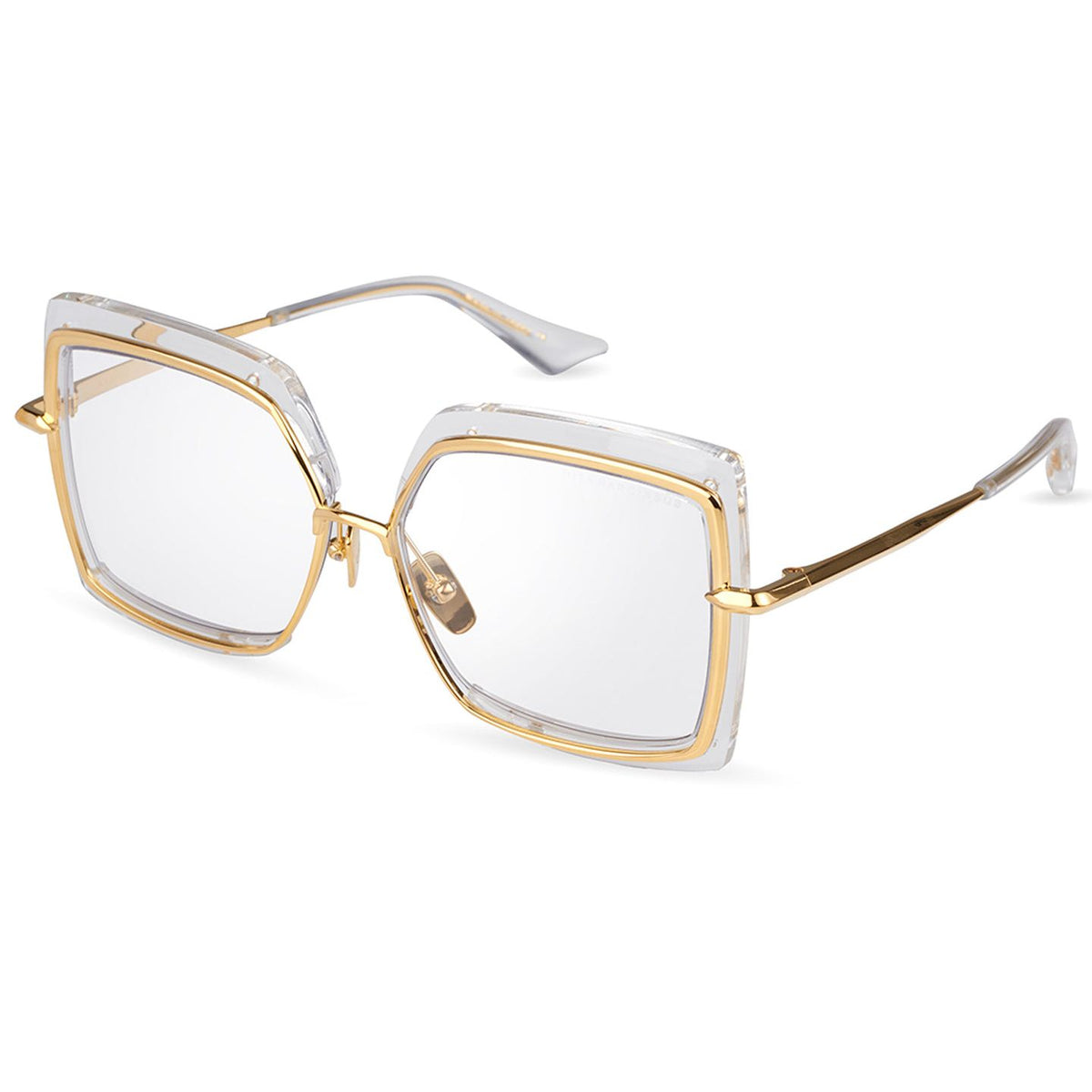 DITA NARCISSUS — Crystal Clear - Yellow Gold — angle view (DTS503-58-04)