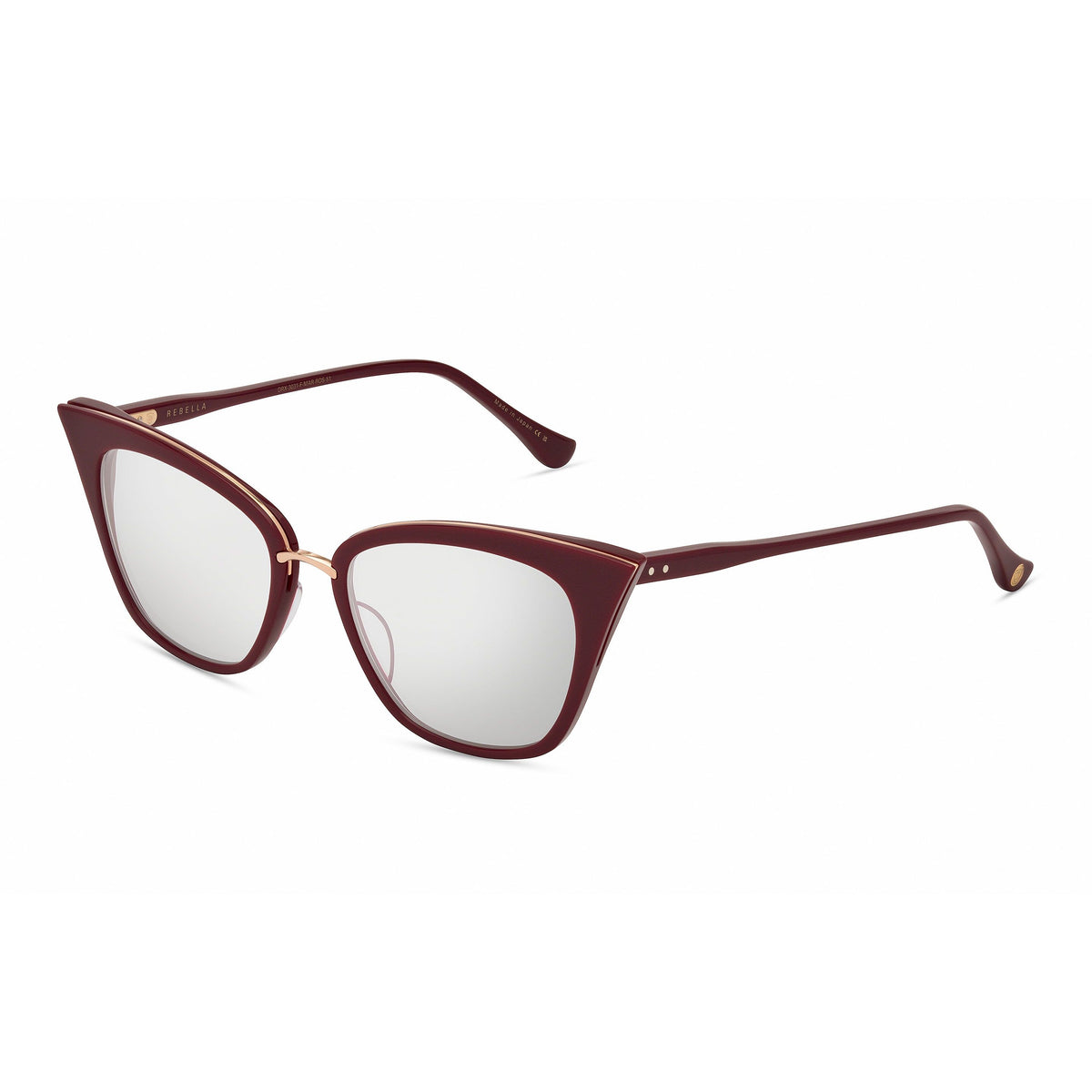 DITA Rebella — Maroon - Rose Gold — angle view (DRX-3031-F-MAR-ROS-51)