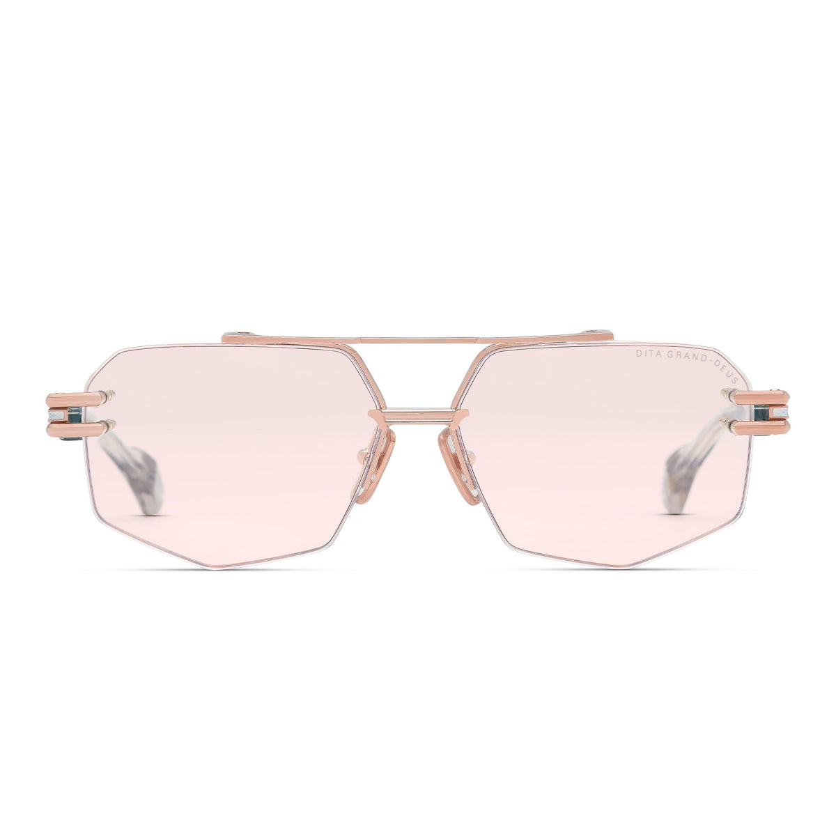 DITA GRAND-DEUS — Rose Gold - Khaki Crystal — front view (DTX488-A-01)