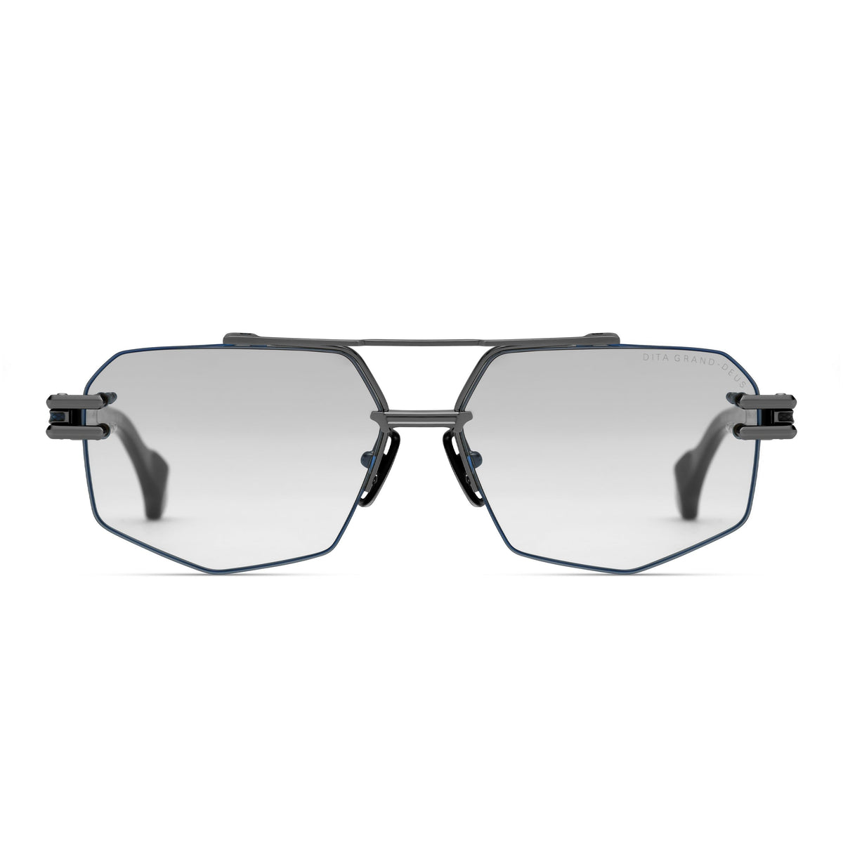 DITA GRAND-DEUS — Antique Silver - Black — front view (DTX488-A-02)