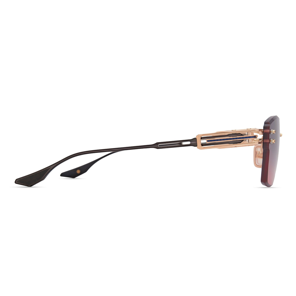 DITA HYPERLUX-2000 — Rose Gold - Blue - Black Iron — side view (DTS197-A-03)