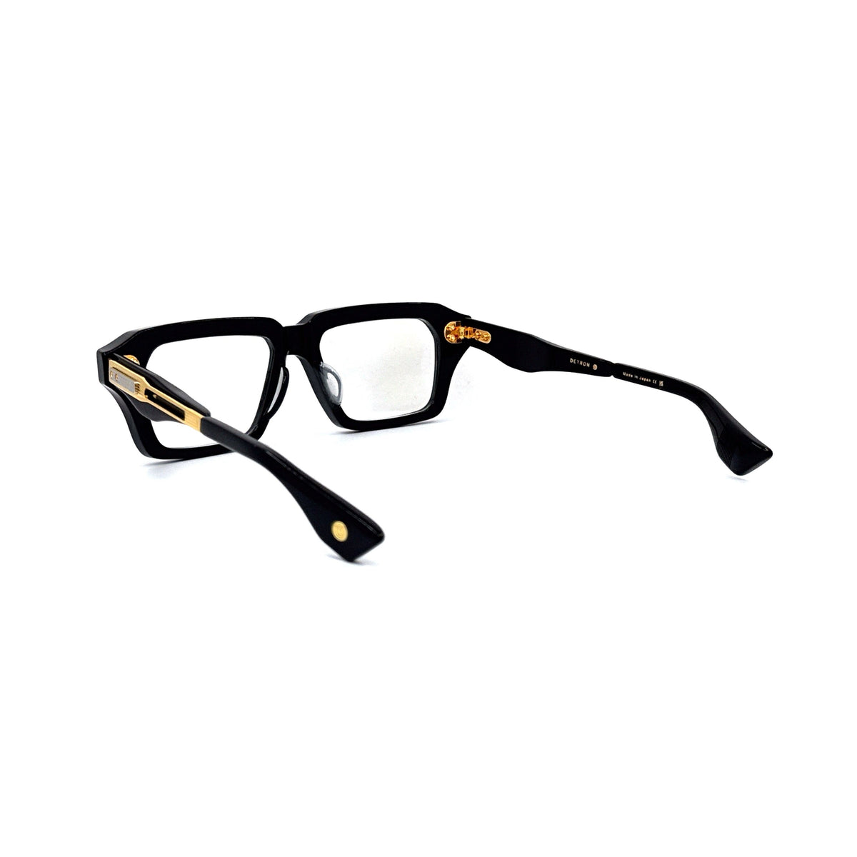DITA Detron // Black Yellow Gold Af DTX459-A-01AF — rear angle view, alternative fit